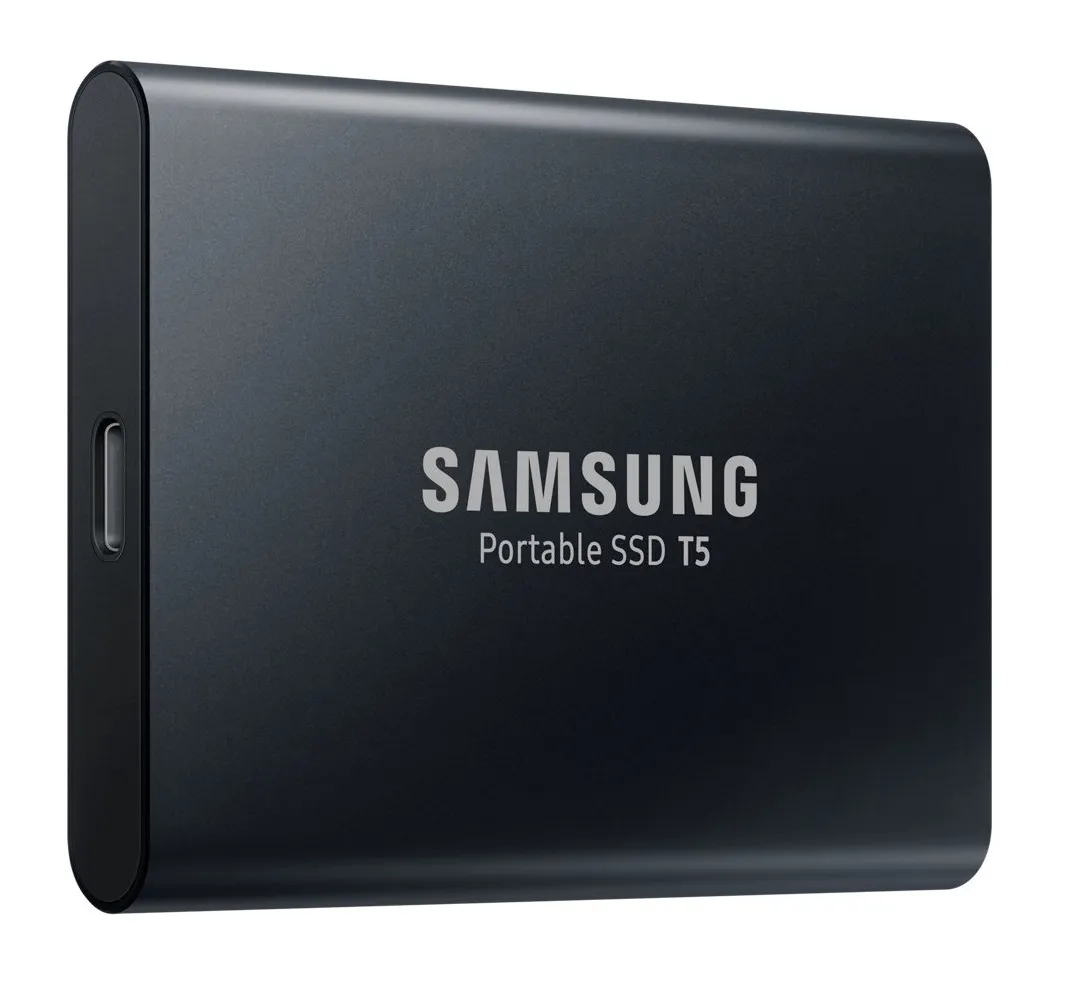1.0TB Samsung Portable SSD T5 Black, USB-C 3.1 (74x57x10.5mm, 51g, R/W:540MB/s)