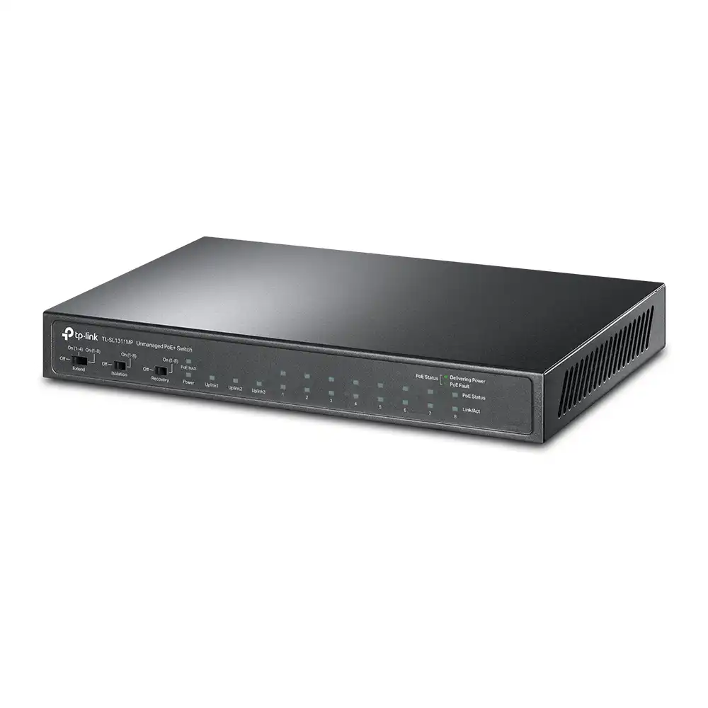 PoE коммутатор TP-LINK TL-SL1311MP, 8x IEEE 802.3af/at