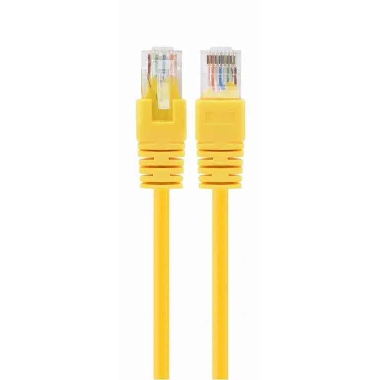 Patch Cord Cat.6U  0.25m, Yellow, PP6U-0.25M/Y, Cablexpert, Stranded Unshielded