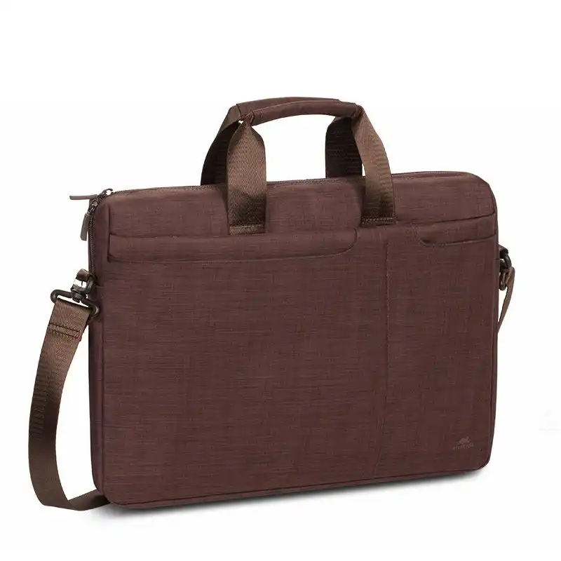 Сумка для ноутбука RivaCase Biscayne, 15.6", Полиэстер, Коричневый