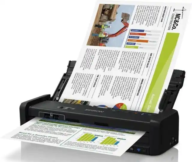 Мобильный Сканер Epson B11B241401, A4, Чёрный