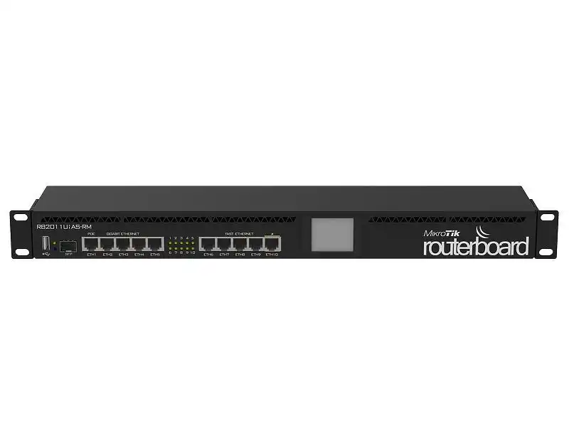 Маршрутизатор MikroTik RB2011UiAS-RM, Чёрный