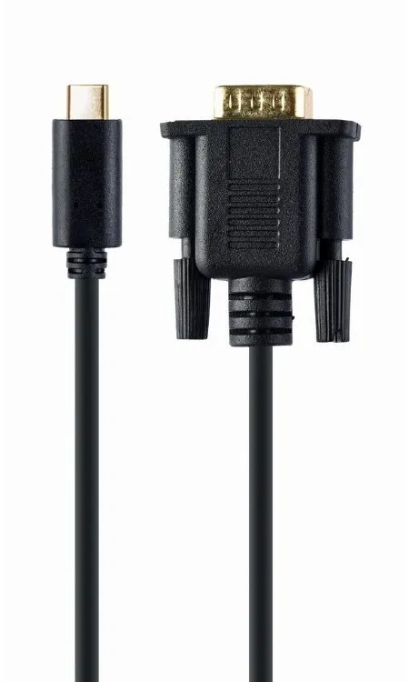 Cable Type-C to VGA 2.0m Cablexper, 1920 x 1080 at 60 Hz, A-CM-VGAM-01