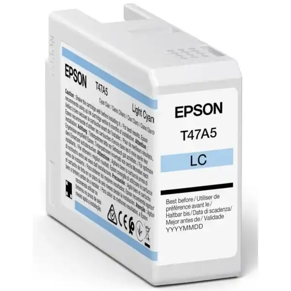 Картридж чернильный Epson T47A5 UltraChrome PRO 10 INK, C13T47A500, Циан