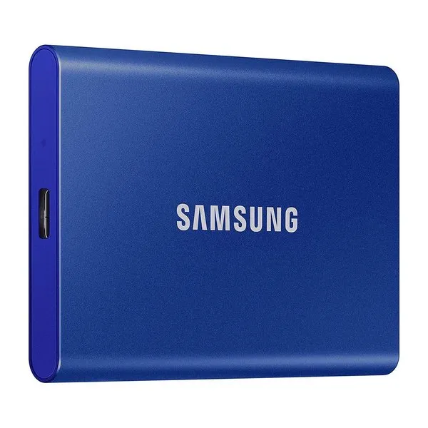 1.0TB Samsung Portable SSD T7 Blue, USB-C 3.1 (85x57x8mm, 58g, R/W:1050/1000MB/s)