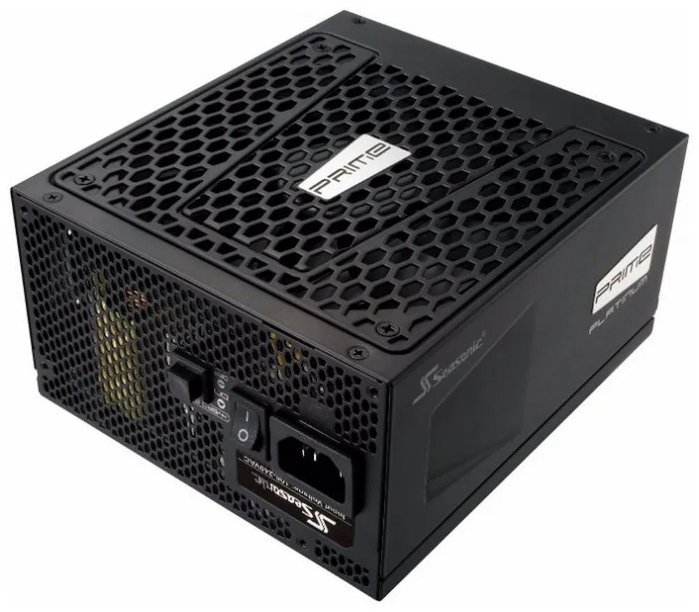 Power Supply ATX 650W Seasonic Prime Ultra 650 80+ Platinum, 135mm Full Modular, Fanless until 40 %