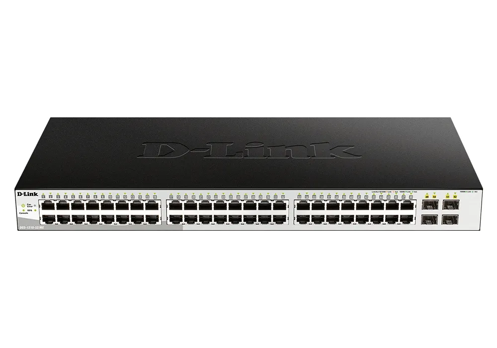 48-port 10/100/1000BASE-T, D-Link DGS-1210-52/ME/A1A