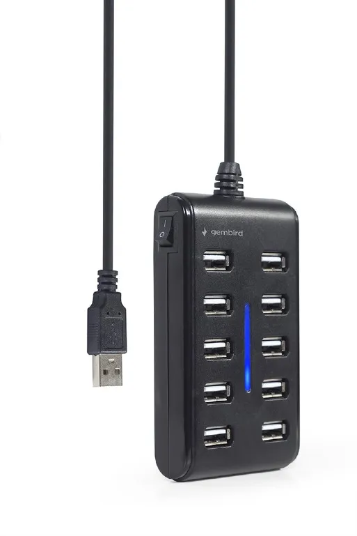 USB 2.0 Hub 10-port Gembird "UHB-U2P10P-01", Black
