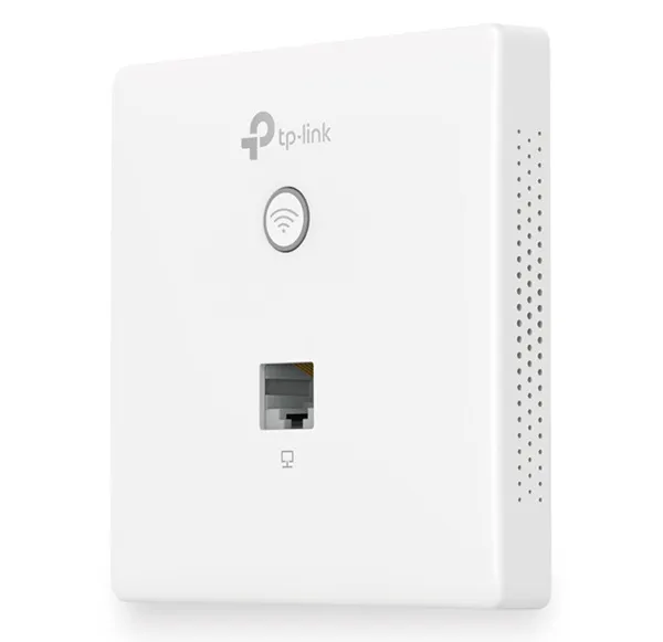 Wi-Fi N Access Point TP-LINK "EAP115-Wall", 300Mbps, Omada Centralized Management, PoE, Wall-Plate