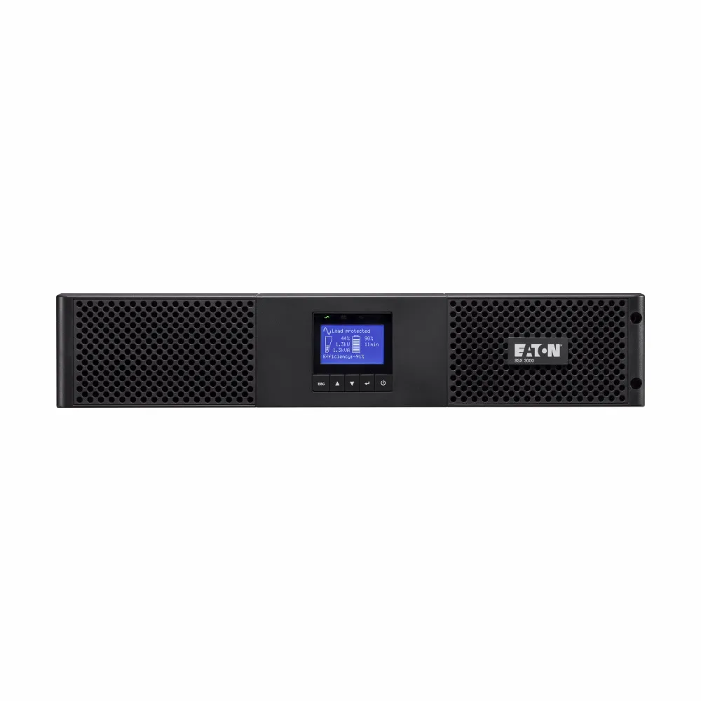 UPS Eaton 9SX1000IR 1000VA/900W Rack 2U,Online,LCD,AVR,USB,RS232,Com.slot,6*C13,Ext.batt.opt