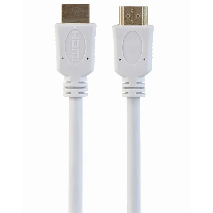 Cable HDMI to HDMI  1.8m  Cablexpert, male-male, V1.4, WHITE, CC-HDMI4-W-6