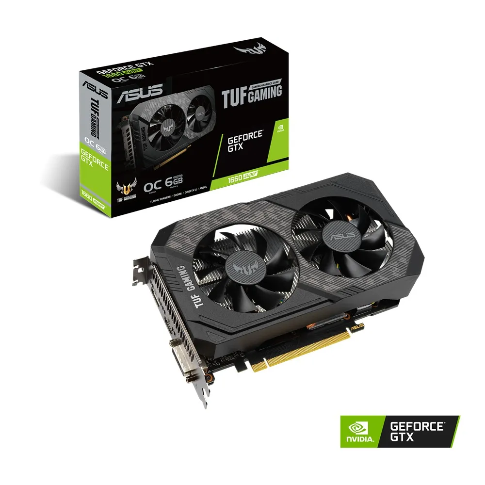 VGA ASUS GTX1660 SUPER 6GB GDDR6 TUF Gaming OC (TUF-GTX1660S-O6G-GAMING)