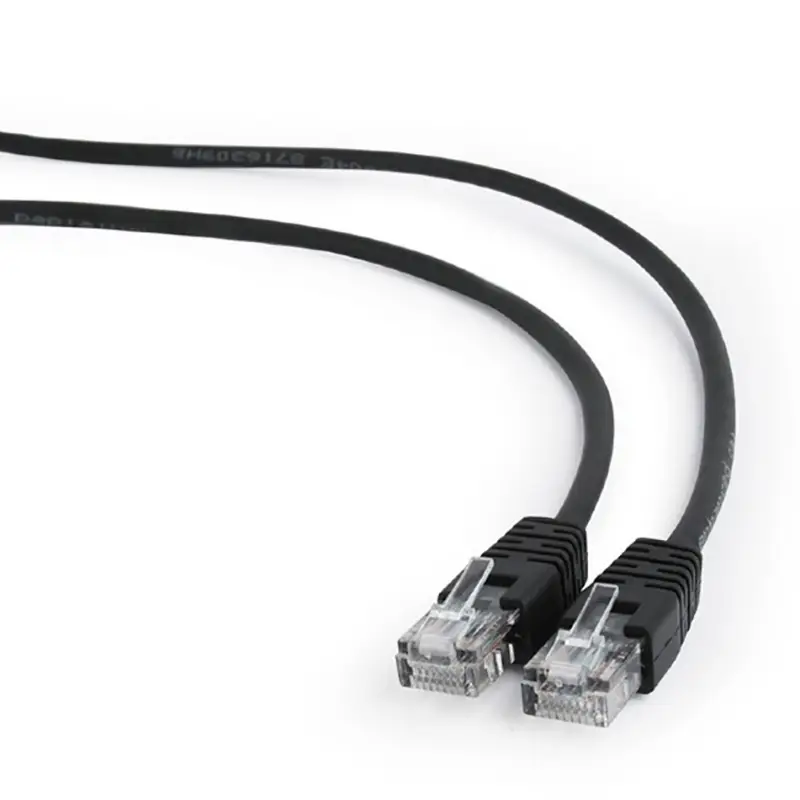 3m, Patch Cord  Black, PP12-3M/BK, Cat.5E, Cablexpert, molded strain relief 50u" plugs
