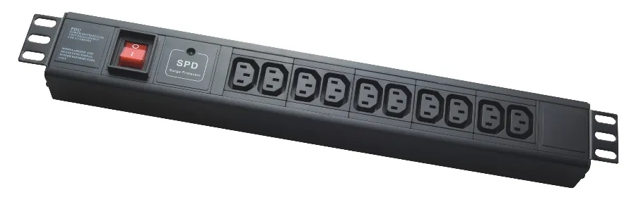 19" 1.5U IEC power socket, PDU-IE0020, 10 ports, 16A, 1.8M, APC Electronic