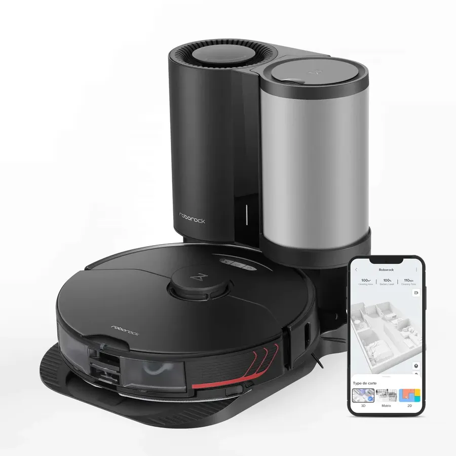 Xiaomi Roborock Vacuum Cleaner S7 Max V Plus, Black
