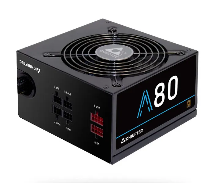 Power Supply ATX 650W Chieftec A-80 CTG-650C, 85+, 120mm, Active PFC, Semi Modular