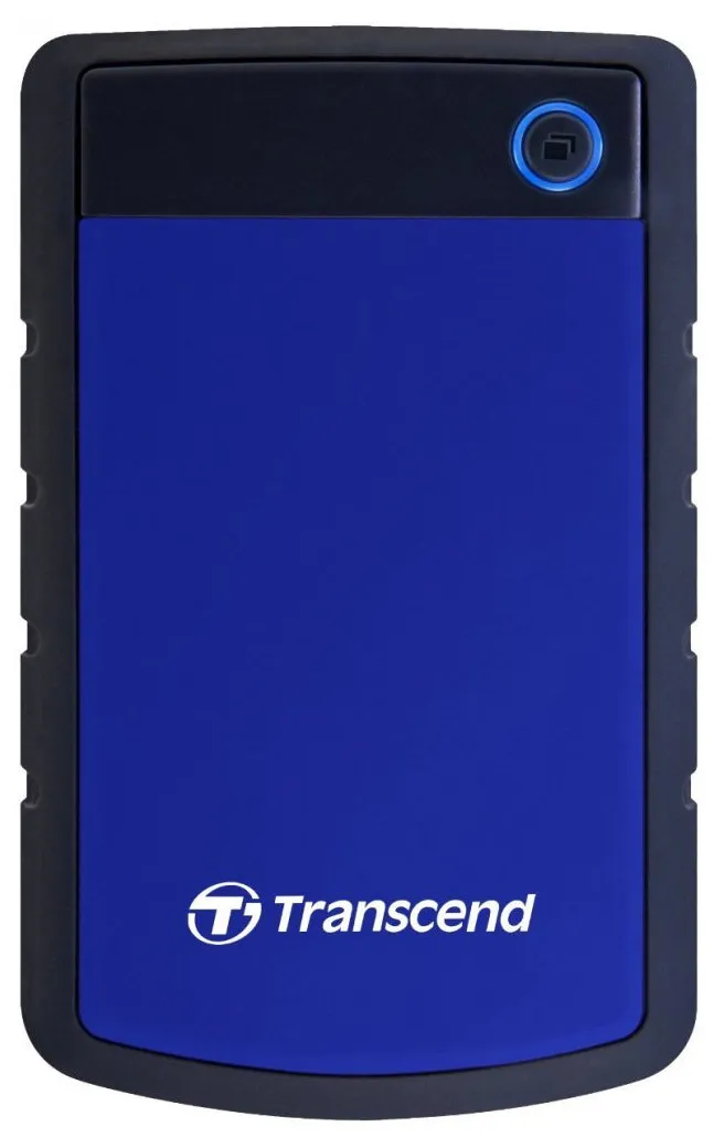4.0TB (USB3.1) 2.5" Transcend "StoreJet 25H3B", Navy Blue, Rubber Anti-Shock, One Touch Backup
