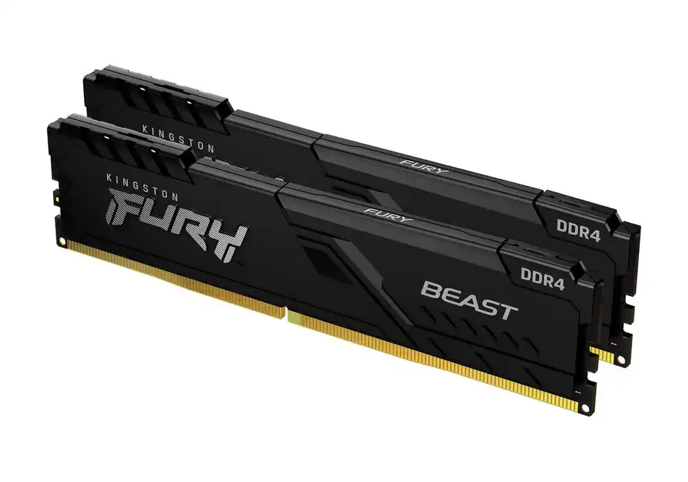 16GB DDR4-3000MHz  Kingston FURY Beast (Kit of 2x8GB) (KF430C15BBK2/16), CL15-17-17, 1.35V,Black