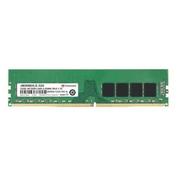 32GB DDR4-  2666MHz Transcend PC21300, CL19, 288pin DIMM 1.2V