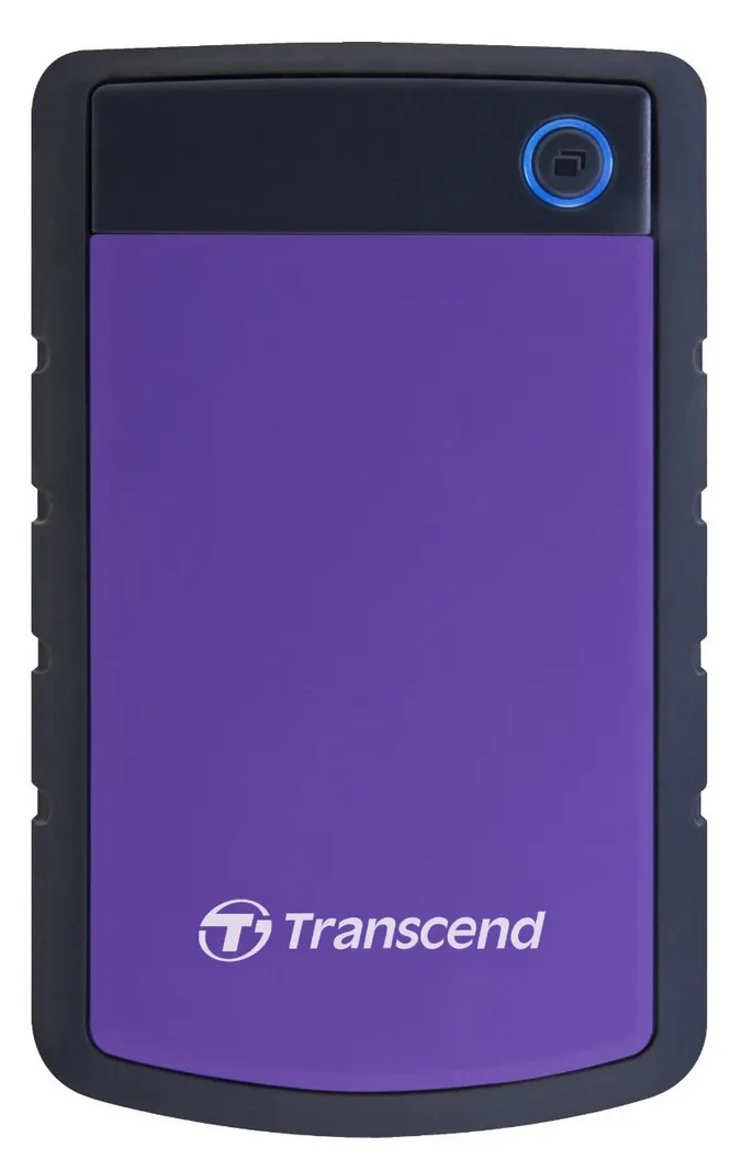 4.0TB (USB3.1) 2.5" Transcend "StoreJet 25H3P", Purple, Rubber Anti-Shock, One Touch Backup