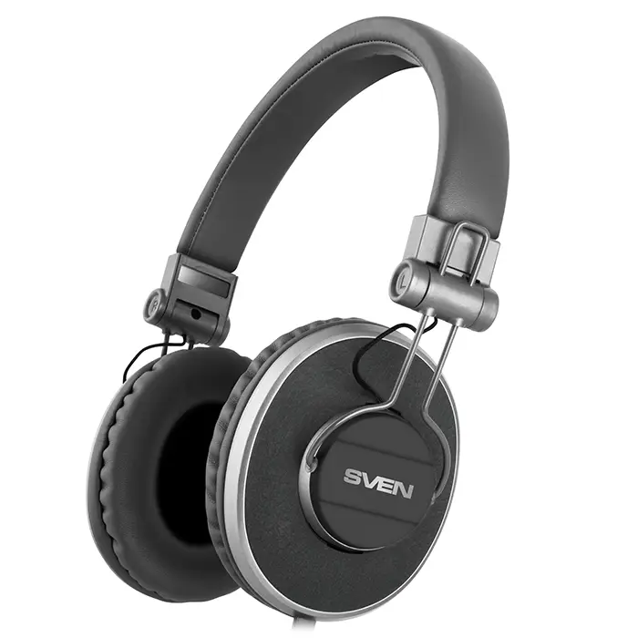 Headset SVEN AP-920M with Microphone on cable, 3,5mm jack (4 pin), Grey, Cable 1.2m
