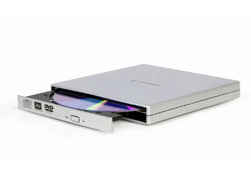 External Slim DVD-RW Drive Gembird "DVD-USB-02-SV", Silver, (USB2.0)