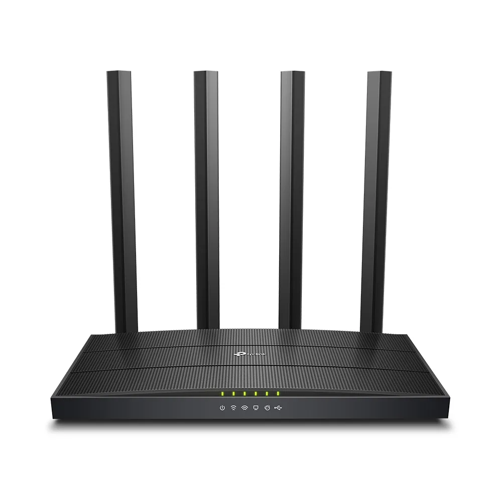 Wi-Fi AC Dual Band TP-LINK Router, "Archer C6U", 1200Mbps, Gbit Ports, MU-MIMO, USB2.0