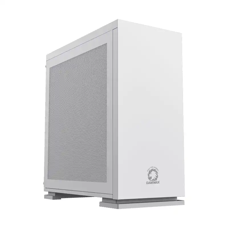 Case mATX GAMEMAX M60, w/o PSU,1x120mm FRGB, 1xUSB3.0,2xUSB 2.0, Mesh side panel, White