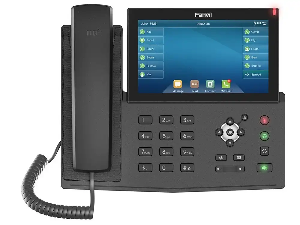 Fanvil X7 Black, Enterprise IP phone, Touch Screen, 7" Color Display
