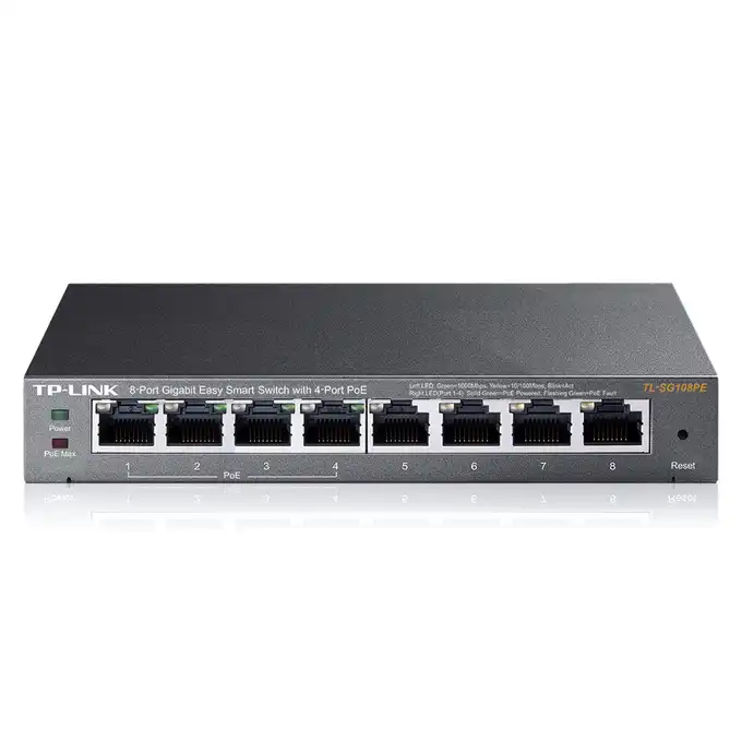 PoE коммутатор TP-LINK TL-SG108PE, 4x IEEE 802.3af