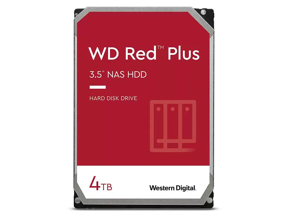 3.5" HDD  4.0TB-SATA-128MB Western Digital "Red Plus (WD40EFZX)", NAS, CMR