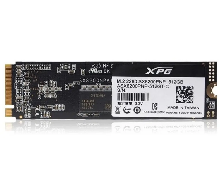 .M.2 NVMe SSD 512GB ADATA XPG  SX8200 Pro [PCIe 3.0 x4, R/W:3500/3000MB/s, 390/380K IOPS, 3D TLC]