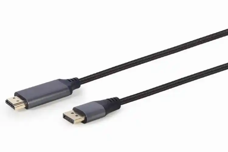 Видеокабель Cablexpert CC-DP-HDMI-4K-6, DisplayPort (M) - HDMI (M), 1,8м, Чёрный