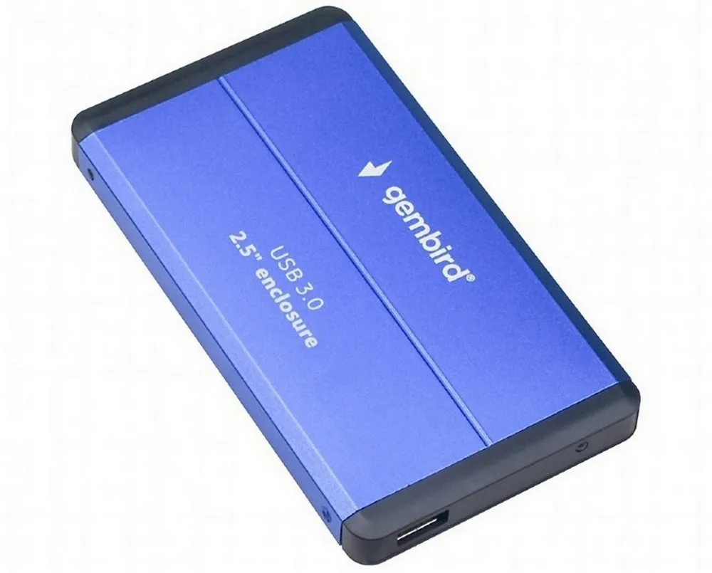 2.5" SATA HDD External Case (USB 3.0),  Blue, Gembird "EE2-U3S-2-B"