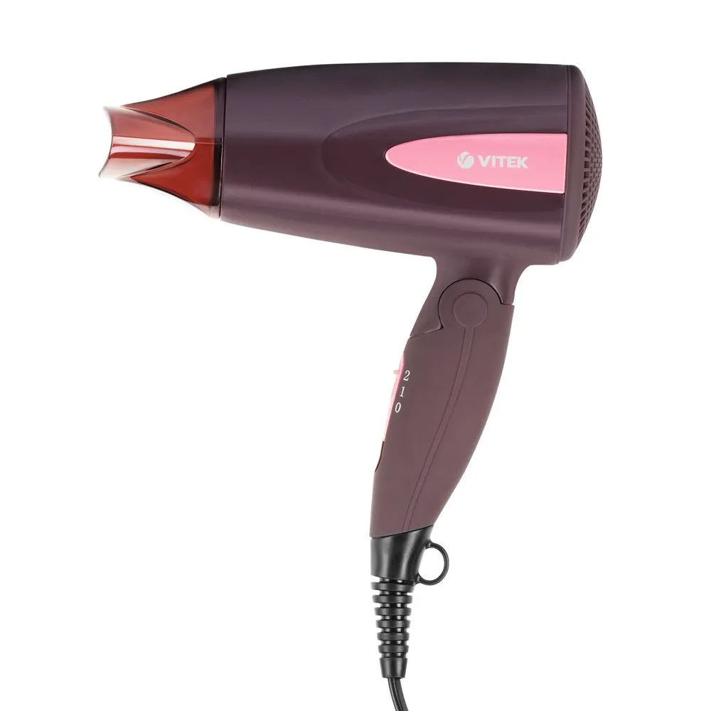 Cumpara  Uscătoare de păr - Компактный фен VITEK VT-2261, 1300 Вт, Бордов..
