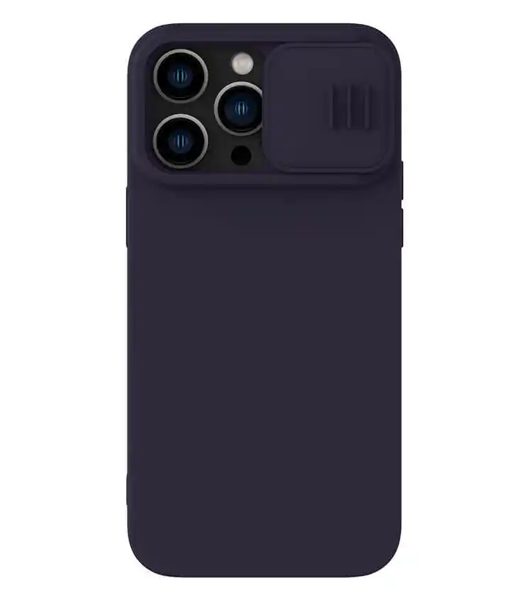 Чехол Nillkin iPhone 14 Pro, CamShield Silky Silicone, Dark Purple