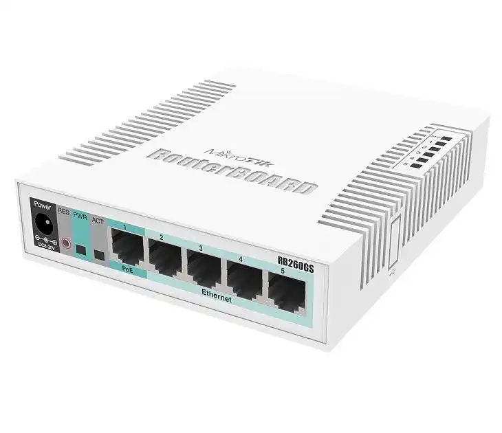 Купить  Маршрутизаторы - Коммутатор MikroTik RB260GS, Белый..