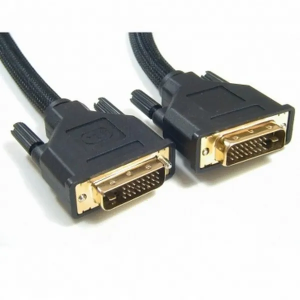 Cable DVI M to DVI M, 15m, DVD1004-15m,BLACK,WIRE 24+1 GOLD 30AWG WITH FERRITE