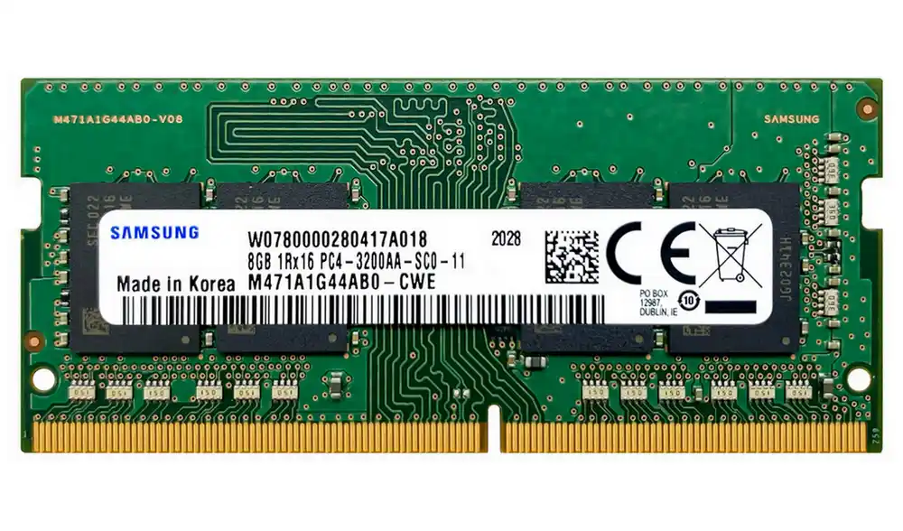 .8GB DDR4- 3200MHz  SODIMM Samsung Original PC25600, CL22, 260pin DIMM 1.2V