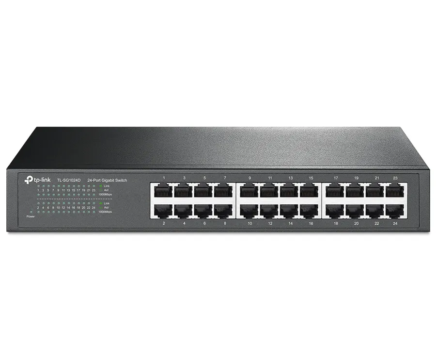 24-port Gigabit Desktop/Rackmount Switch TP-LINK "TL-SG1024D", metal case
