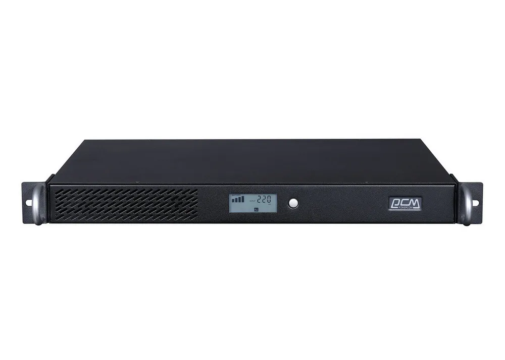 UPS PowerCom SPR-700, 700VA/560W, Tower/Rack 1U, Smart Line Int.,Sinewave, LCD, AVR, USB, 6xIEC C13