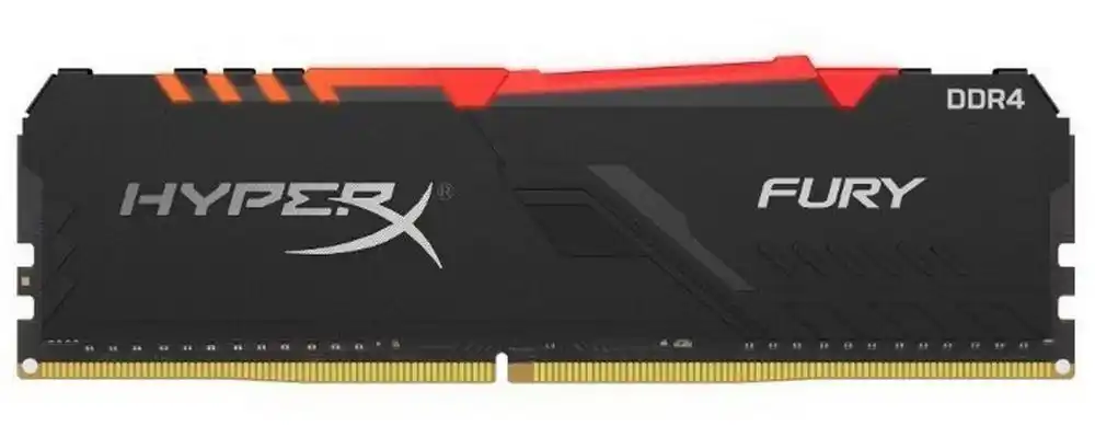 Оперативная память Kingston HyperX FURY RGB, DDR4 SDRAM, 3733 МГц, 16Гб, HX437C19FB3A/16