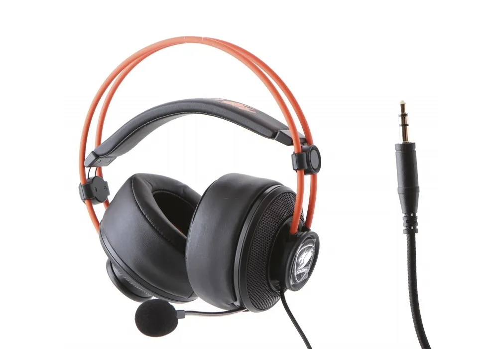 Gaming Headset Cougar Immersa Ti, 40mm driver, 	20Hz-20KHz, 32 Ohm, 97dB, 387g,, 3.5mm, Black/Orange