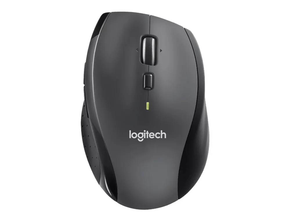 Wireless Mouse Logitech M705, Laser 1000 dpi, 7 buttons, Ergonomic, 2xAA, Black