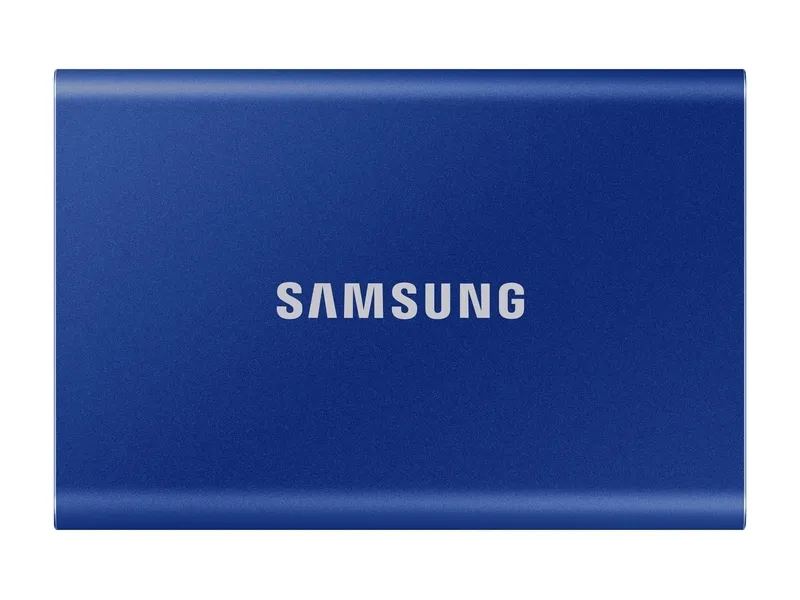2.0TB Samsung Portable SSD T7 Blue, USB-C 3.1 (85x57x8mm, 58g, R/W:1050/1000MB/s)