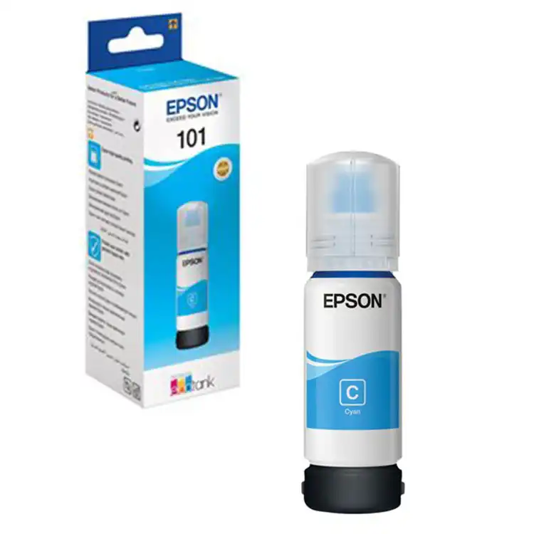 Cerneală Epson C13T03V24A, 101 EcoTank Cyan, sticlă 70ml