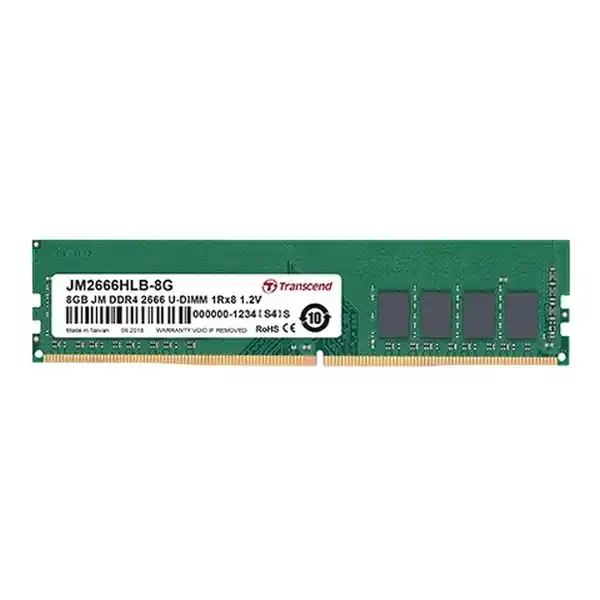 Оперативная память Transcend JM2666HLB-8G, DDR4 SDRAM, 2666 МГц, 8Гб, JM2666HLB-8G