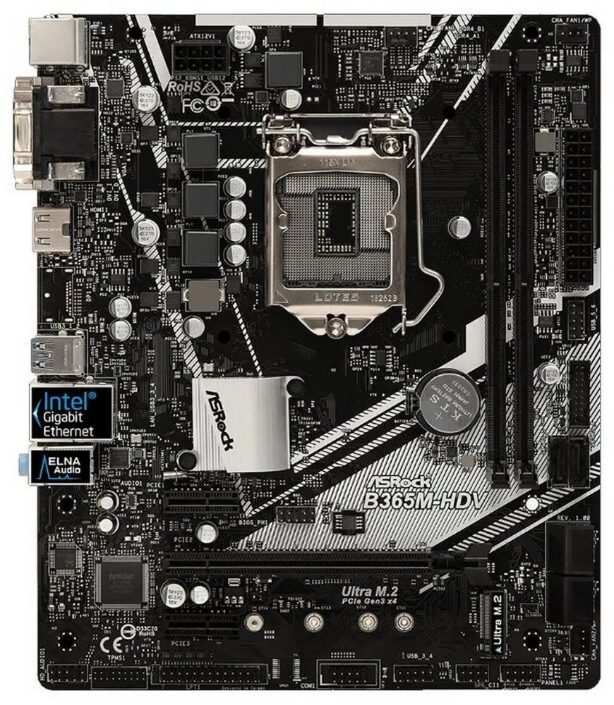 Материнская плата ASRock B365M-HDV,..