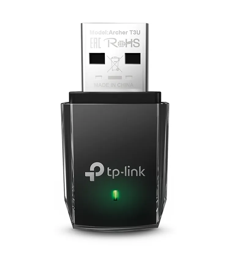 USB3.0 Mini Wi-Fi AC Dual Band LAN Adapter TP-LINK "Archer T3U", 1300Mbps, MU-MIMO