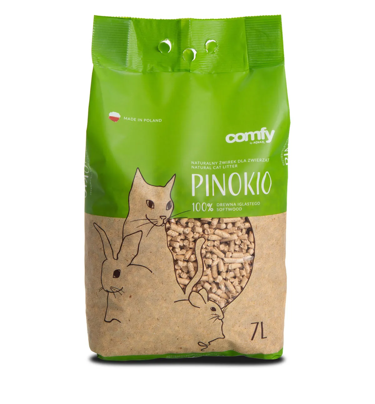 Cumpara  Umpluturi - COMFY Наполнитель древесный PINOKIO Wooden Gr..